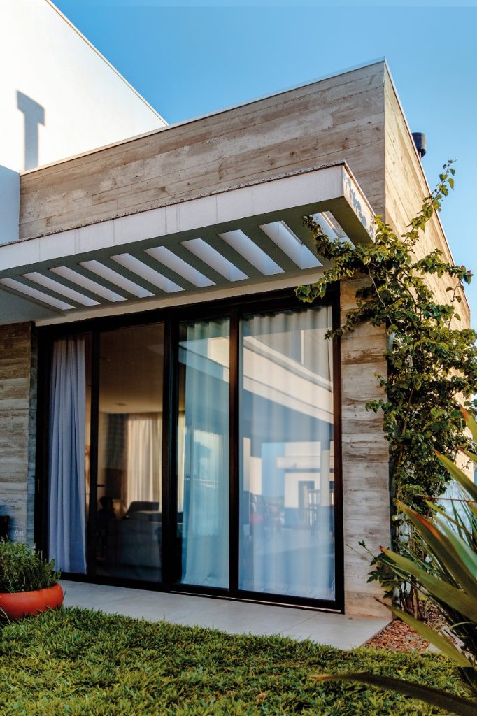 Esquadrias JC-CR900 portas de correr de 2 folhas com laminado preto