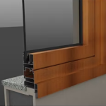 Esquadria de alumínio oscilo-batente JC Esquadrias