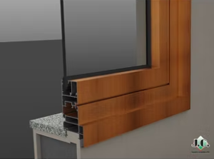 Esquadria de alumínio oscilo-batente JC Esquadrias